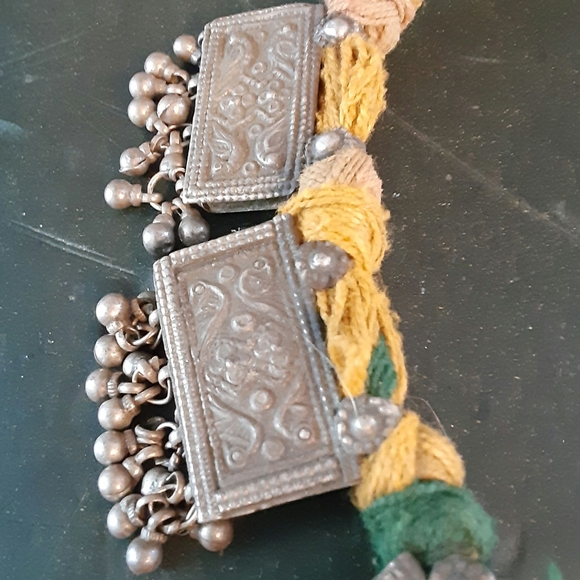 Vintage Silver Tribal Kuchi Marrakesh Necklace with Silver Bells - Picture 7 of 12